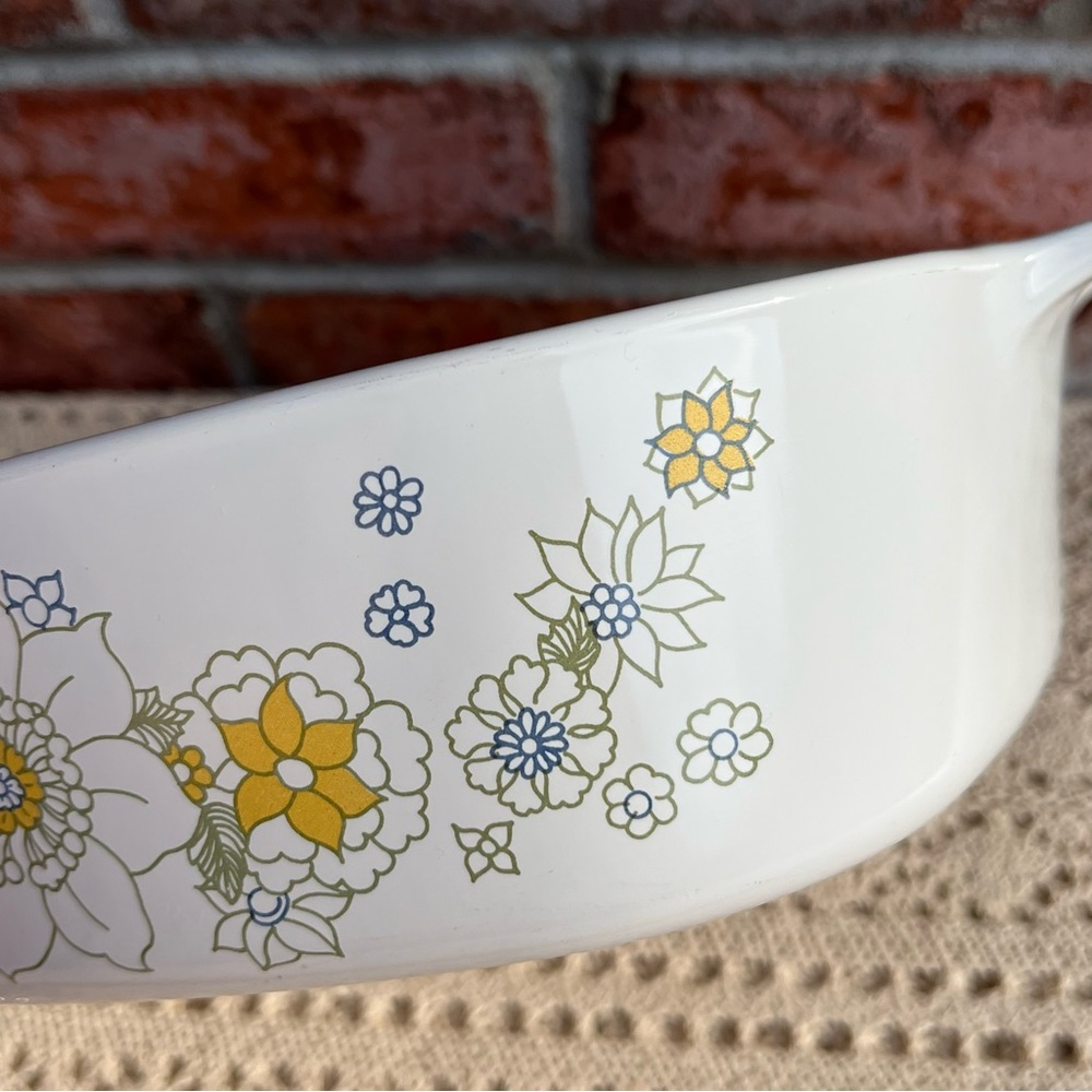 Corning Ware Floral Bouquet A-2-B 2 Qt Casserole Dish w/ Lid Vintage - Picture 14 of 15